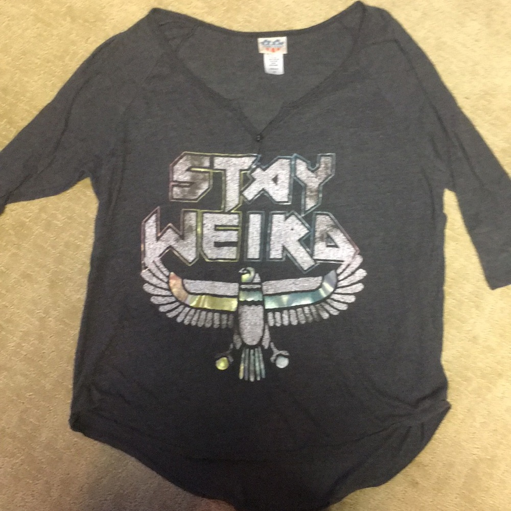 Junk Food Stay Weird Raglan - Picture 3 of 3
